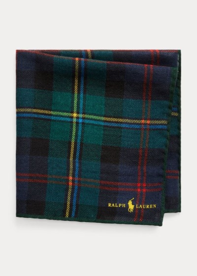 Men's Polo Ralph Lauren Tartan Wool Pocket Square | 941260XJF